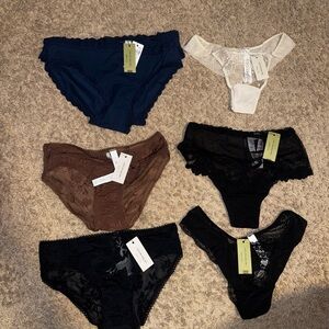 Intimissimi Women's Panties Set - Black, Blue, Brown, Cream (8) SET